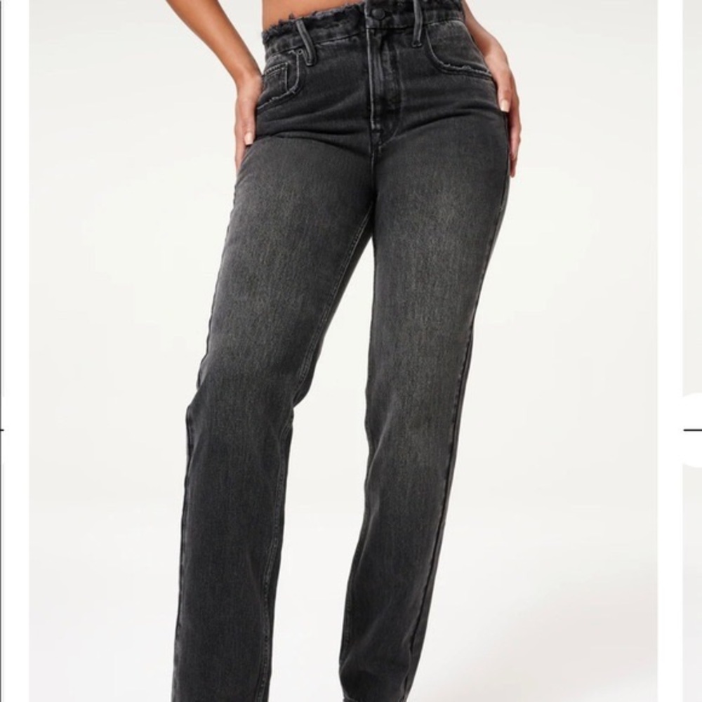 Good American Good Icon Distressed Jeans Sz 4/27